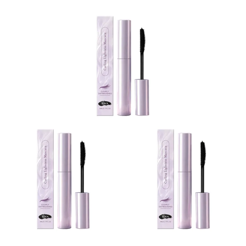 Black Curling Mascara Beeswax Smooth Application Lengthens Volumizes Defines Waterproof Smudge Proof Nourishes Flawless Eyes Makeup