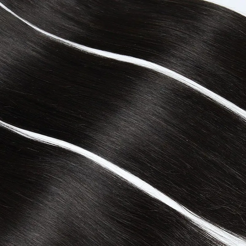 Tape Ins Human Hair Extensions Natural Black 16-26 inch 50G 20Pcs Skin Weft Seamless Invisible Silky Straight Remy Human Hair