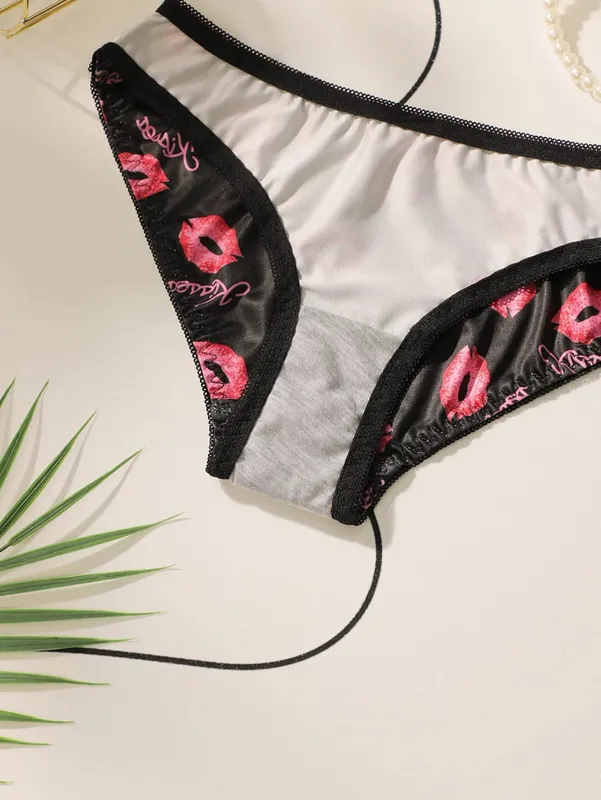 Vysoce kvalitní tištěná patchworková krajka Sexy spodní prádlo Dámské Kostice Push Up Podprsenky Dámské spodní prádlo Sada kalhotek S-XL
