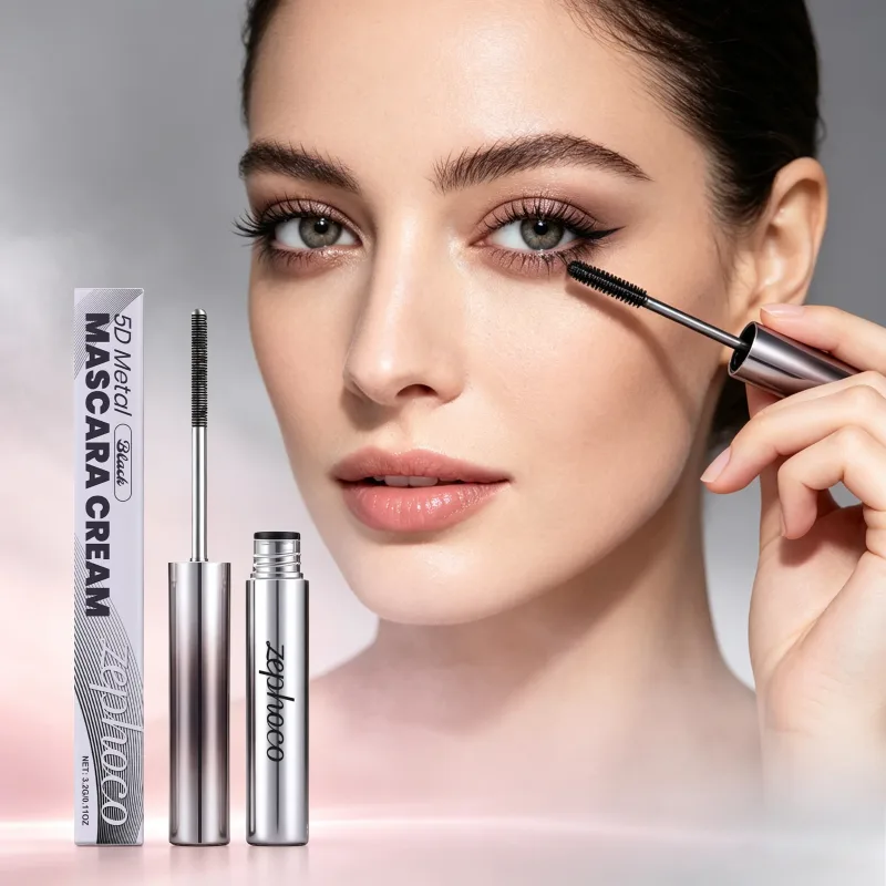 3.2G Black Mascara Cream Light Smooth Formula Smudge Resistant Sweatproof Curling Long Lasting Natural Hold Mascara Cream for Beauty Eye Makeup