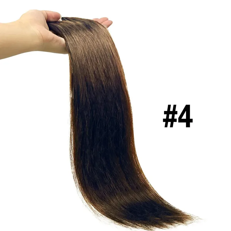 Straight Clip In Human Hair Extensions Brown Unprocessed Hair Extensions Full Head Brazilian Hair Seamless Clip Ins Extension
