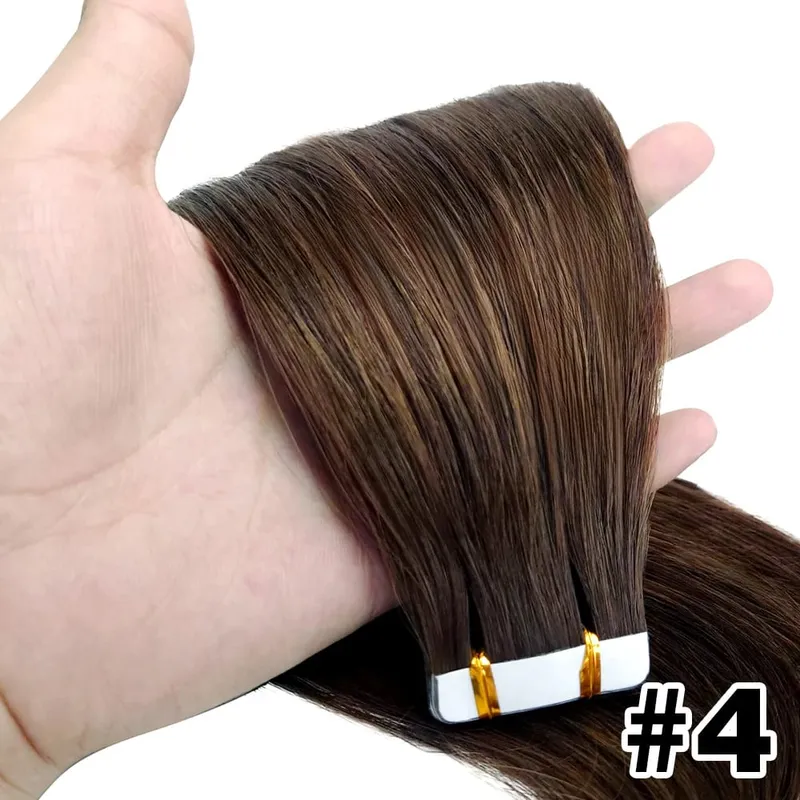 Tape in Human Hair Extension Straight Brazilian Human Hair Extension 2.5g 20pcs 50g Tapes Hair 100% Human Hair Natural Tape Hair