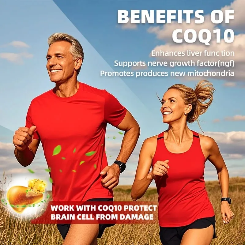 Alliwise Coenzyme Q10 CoQ10 200mg Capsules Antioxidant for Heart Health and Immune Support Energy Production