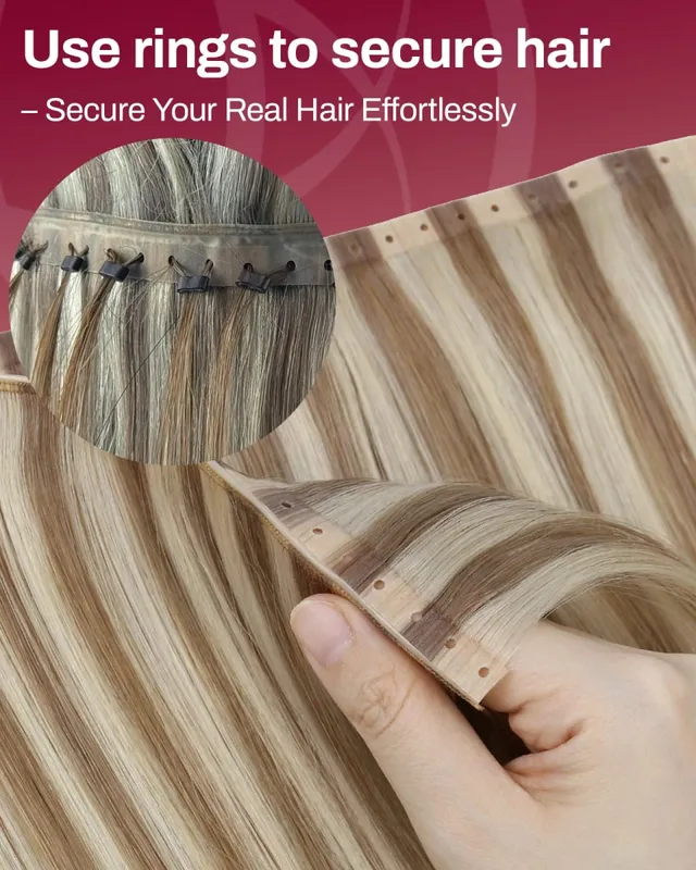 Moresoo Butterfly Weft Human Hair Extensions PU Hole Straight Extensiones De Cabello Humano Pu Hole Weft for Women and Party