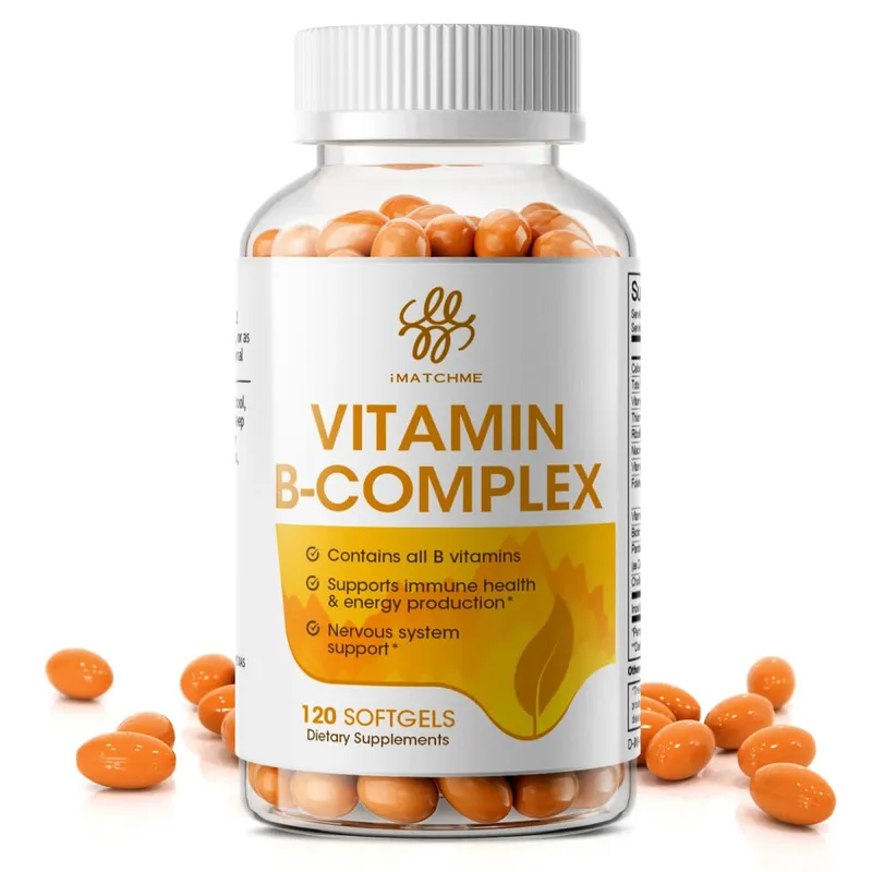 iMATCHME Compound Vitamin B Capsule with Vitamin B2,B6 ,B12 Inositol & Biotin Relieve Stress & Immune System Support Heart Health Brain Function,Mood