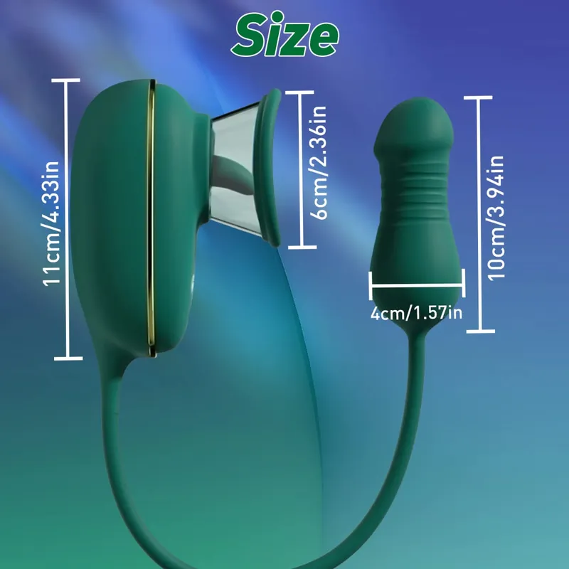 Adult Sex Toy 3-in-1 Licking Vibrator 3 Suction Modes Clitoral Stimulation Extendable Thrusting Masturbator Suitable Women 18+