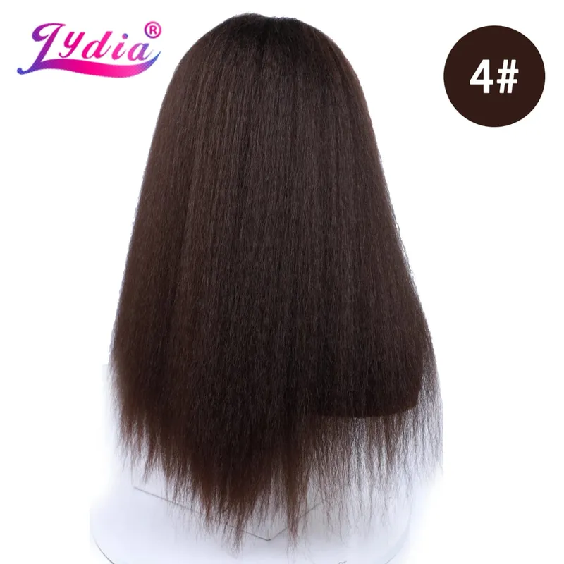 Lydia 8Pcs /Set With18Clips-In Synthetic Kinky Staight Hair Extensions Long Heat Resistant Hair-Pieces16-20 Inches Afro American