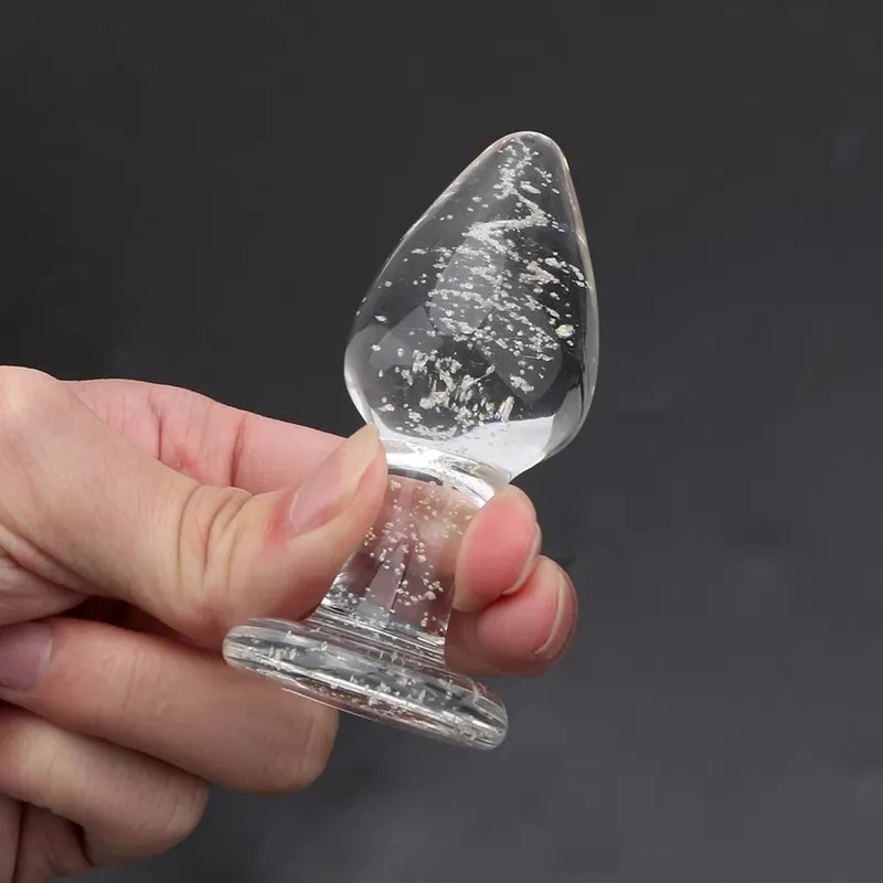 Perles anales en verre pour femmes et hommes, godemiché lumineux, masturbateur féminin, jouets sexuels, jeux de Couple pour hommes adultes, produits érotiques, 28-40mm — image 2