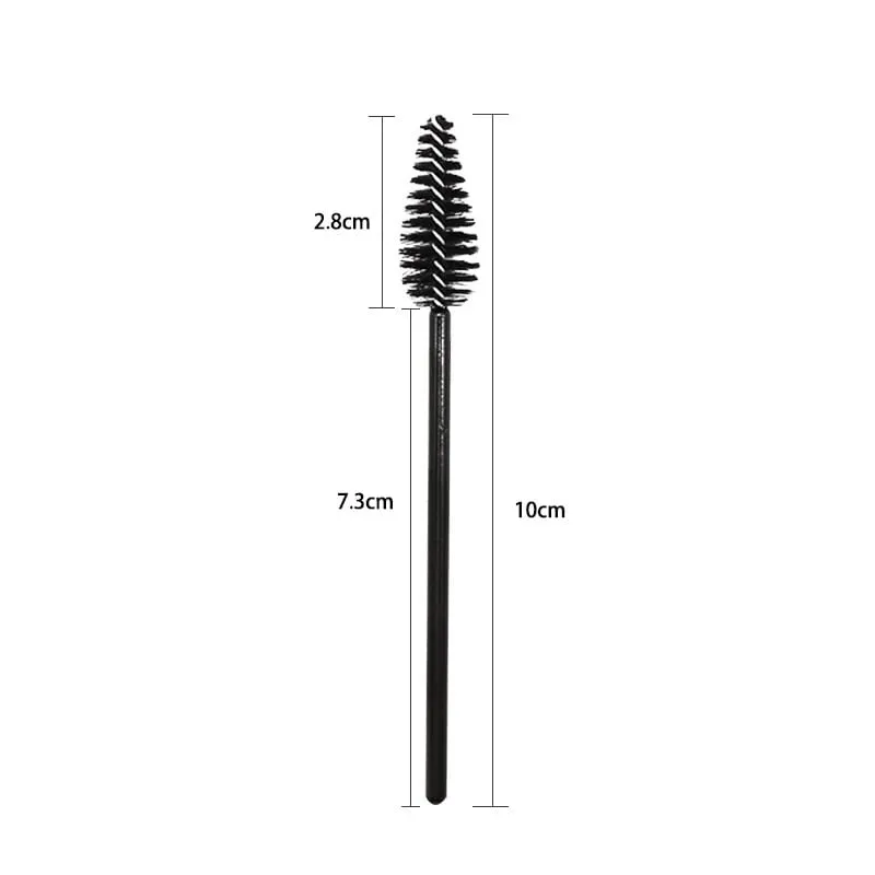 50 stk Øjenvipper Øjenbrynsbørste Vanddråbeform Nylon Øjenvippeforlængelse Applikator Vipper Makeup Børster Skønhedsværktøj Mascara Wand