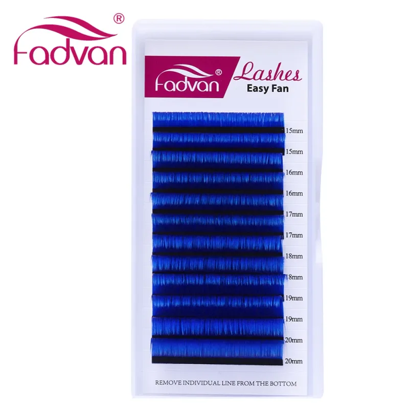 Fadvan Lungo 15-20mm Facile Smazzare Trucco Ciglia Misto 8-14mm Colorato Ciglia Finte Estensioni Ciglia Colore Verde/Viola/Rosso/Blu — image 3