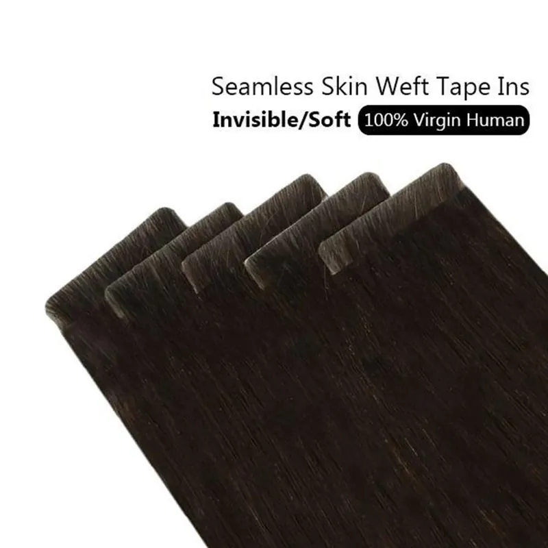 [12 Months] Ugeat Invisible Tape in Human Hair Extensions 10A Grade Seamless Skin Weft Injection Virgin Tape in Hair 2.5G/Pieces