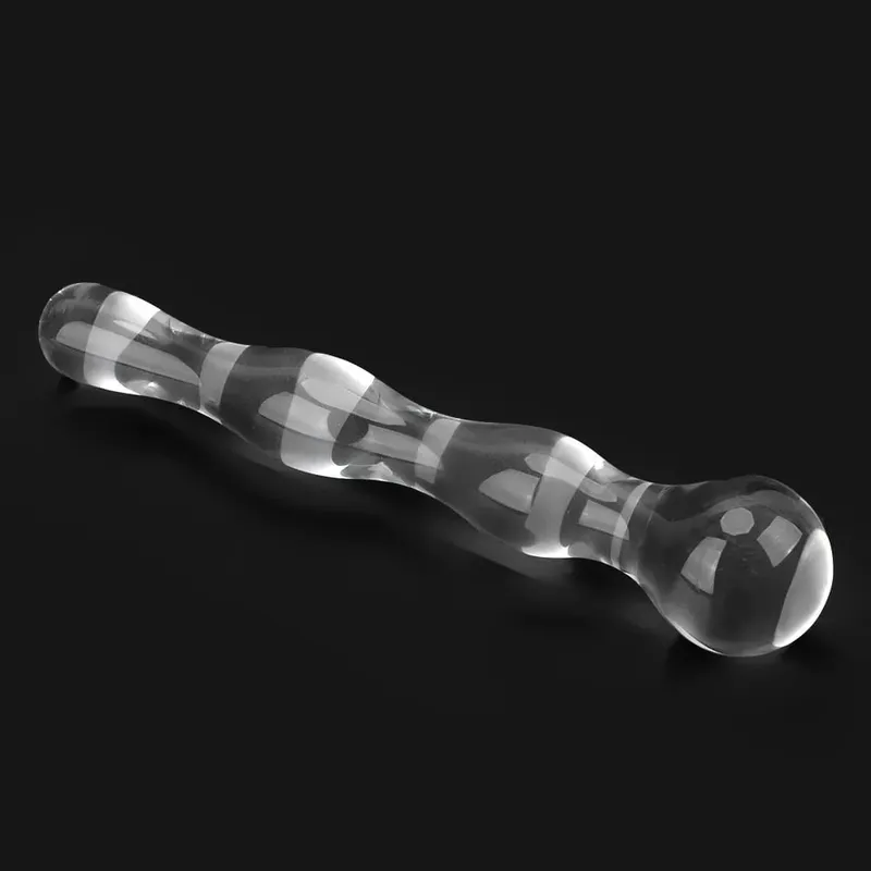 Godemichet Anal en verre de 19cm pour femmes et hommes, masseur de Prostate, masturbateur féminin, jouets sexuels, produits érotiques pour adultes