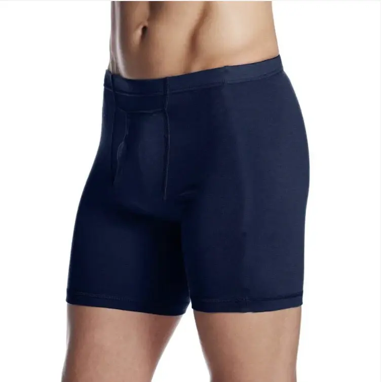 Men Merino Wool Long Drop Boxer Brief 100% Merino Wool Men Underwear Base Layer 240G Men Sports Underpants Fitness Breathable — image 2