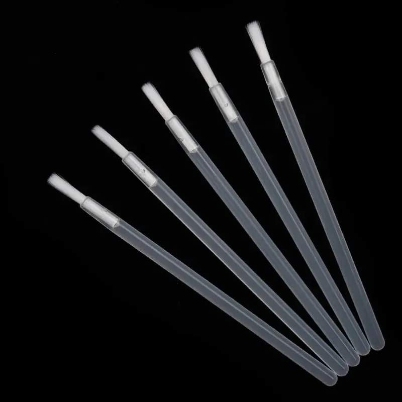 50 Pcs Disposable Nylon Lip Brush Lipstick Lip Glossy Wands Clean Applicator Lip Eyeshadow Gloss Brushes Cosmetic Makeup Tools