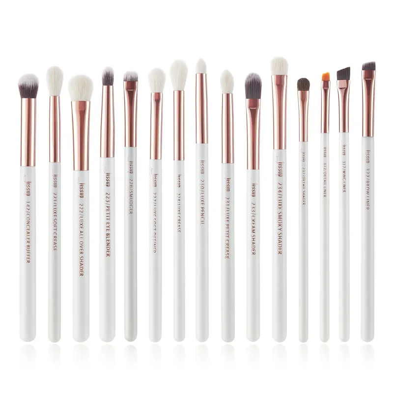 Jessup Professional Makeup Brushes Set 6-25pcs Makeup Brush Natural Synthetic Foundation Powder Highlighter Pearl White T215