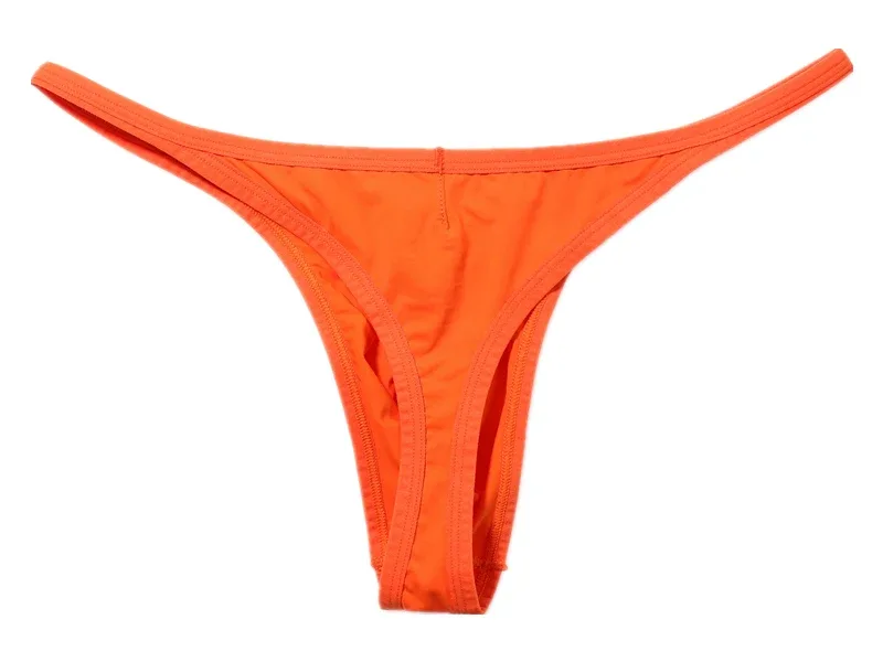 Men's Breathable Quick-Dry Fabric Thong Comfortable Briefs Low-Rise Underwear Sexy Innerwear Fashionable Brave Person