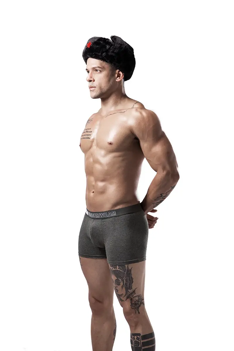 6pcs/lot Oversized Cotton Mens Underpants Soft Boxer Men Breathable Solid Underwear Flexible Boxershorts Vetement Homme