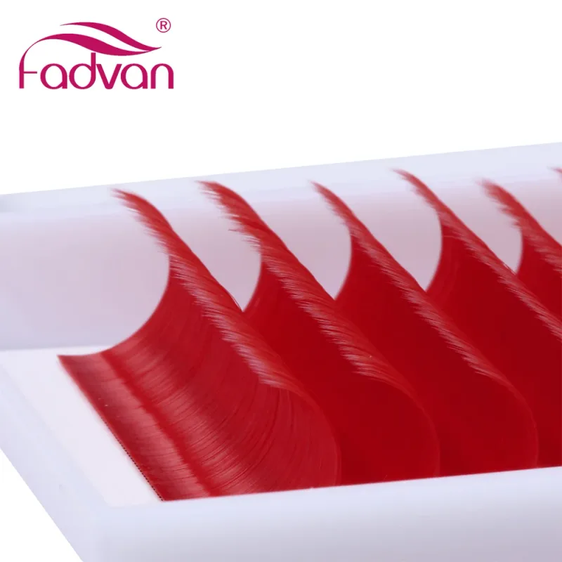 Fadvan Lungo 15-20mm Facile Smazzare Trucco Ciglia Misto 8-14mm Colorato Ciglia Finte Estensioni Ciglia Colore Verde/Viola/Rosso/Blu — image 5