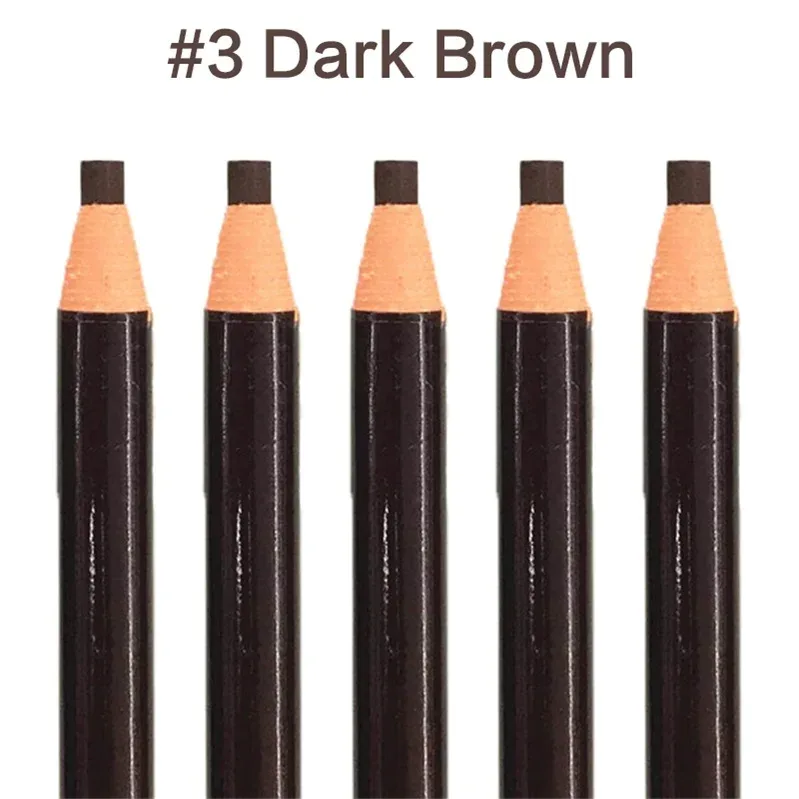 5pcs/Set Solekan Pensel Kening Penambah Kening Coklat Seni Kosmetik Warna Pensil Kalis Air Jenis Stereo Alat Kecantikan Murah