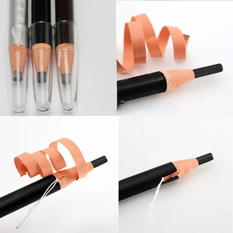 5pcs/Set Solekan Pensel Kening Penambah Kening Coklat Seni Kosmetik Warna Pensil Kalis Air Jenis Stereo Alat Kecantikan Murah