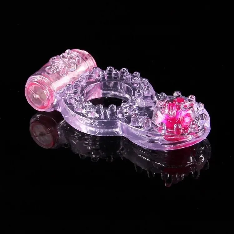 Triple Pasangan Kesenangan Ganda Penundaan Cincin Bergetar Cincin Stimulator Klitoris Ereksi Lebih Lama Ejakulasi Intens Mainan Seks untuk Pria