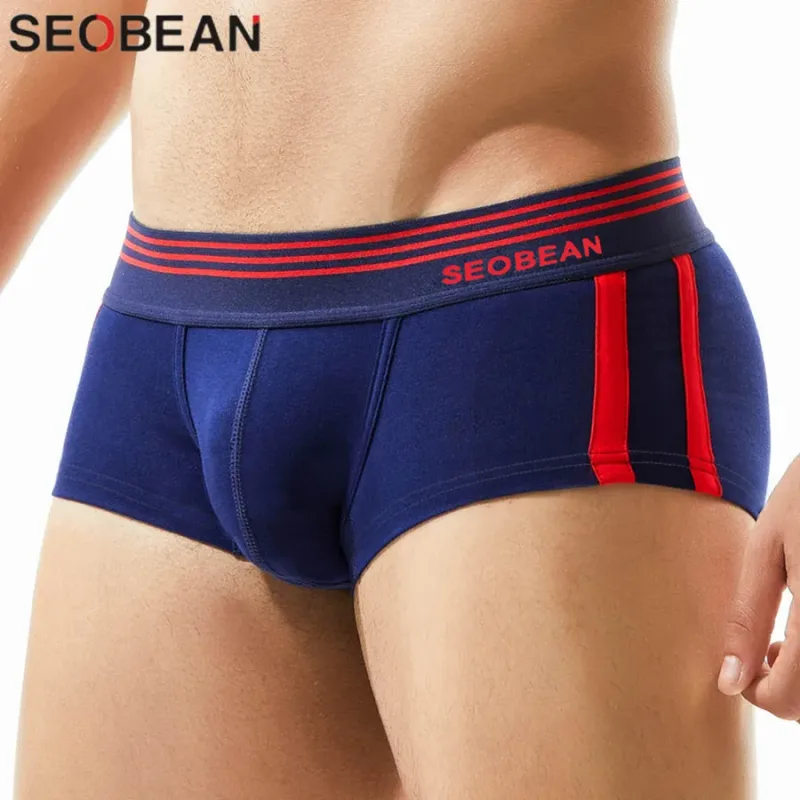 Men's Breathable Cotton Boxer Briefs U-Convex Pouch Low-Waist Comfortable Stretch Soft Underwear for Daily Casual — image 2
