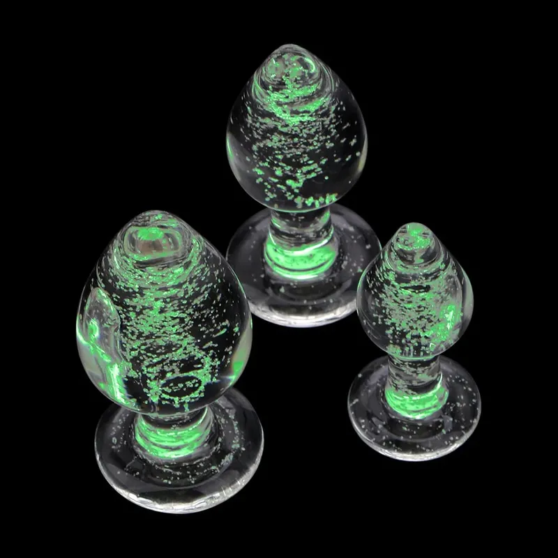 Perles anales en verre pour femmes et hommes, godemiché lumineux, masturbateur féminin, jouets sexuels, jeux de Couple pour hommes adultes, produits érotiques, 28-40mm — image 1