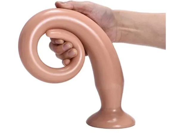 34-50CM Liquid Silicone Scale Anal Strip Butt Plug Dildo Stimulate Anus Vagina Soft Anal Dilator Couple Sex Toys For Women Men