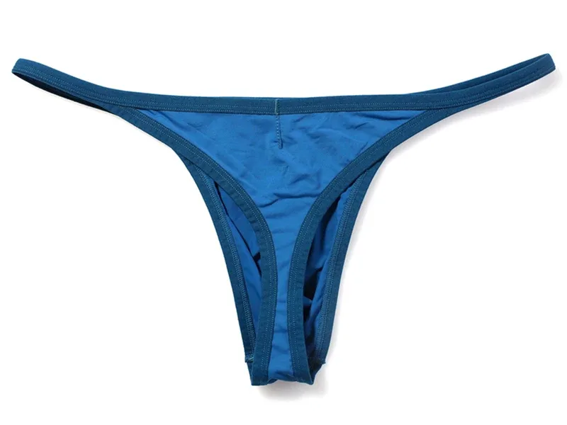 Men's Breathable Quick-Dry Fabric Thong Comfortable Briefs Low-Rise Underwear Sexy Innerwear Fashionable Brave Person