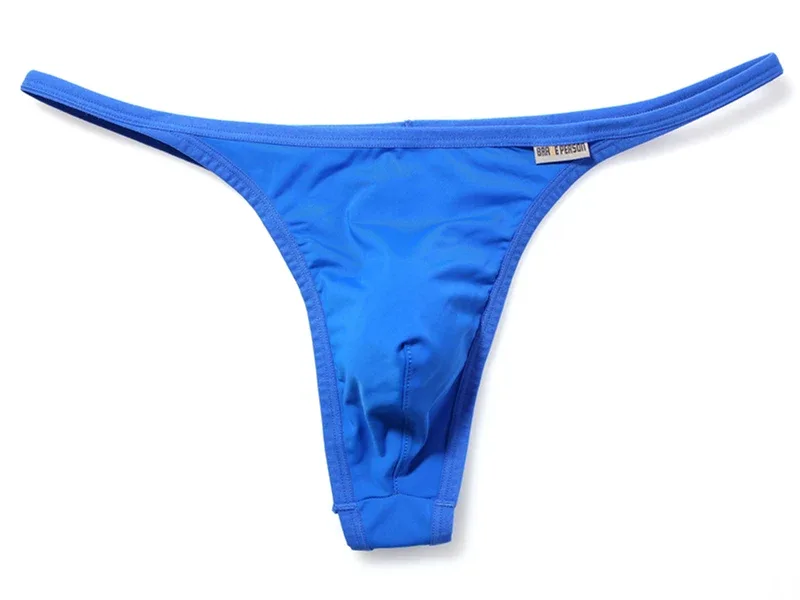 Men's Breathable Quick-Dry Fabric Thong Comfortable Briefs Low-Rise Underwear Sexy Innerwear Fashionable Brave Person