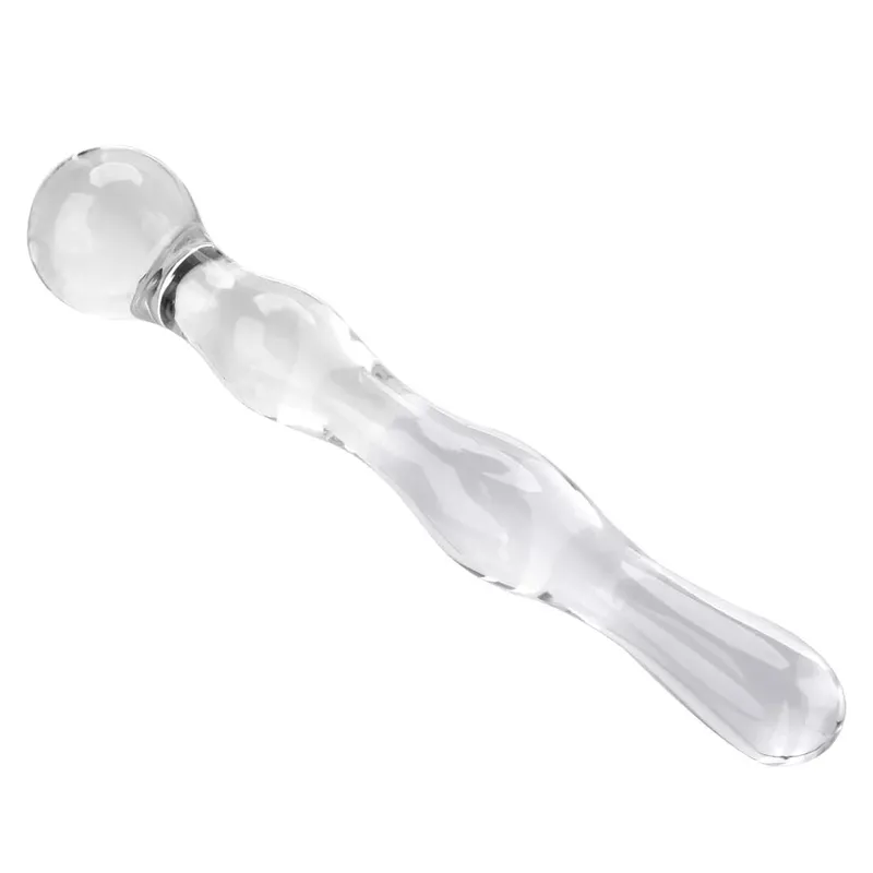 Godemichet Anal en verre de 19cm pour femmes et hommes, masseur de Prostate, masturbateur féminin, jouets sexuels, produits érotiques pour adultes