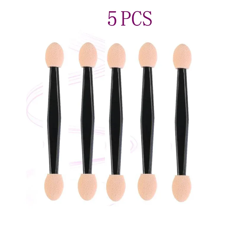 Hot 5/30/50/100 STK Øjenskygge børste makeup børster Dobbeltsidet svamp Nylon sæt værktøj Make up øjenskygge børste Kosmetisk applikator
