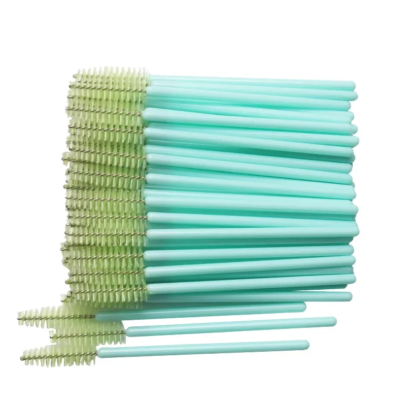 50 stk. Engangs øjenvippebørster Nylon brynbørste Crystal Mascara Wands Applikator øjenvipper Kosmetisk kam kvinder Makeup værktøj