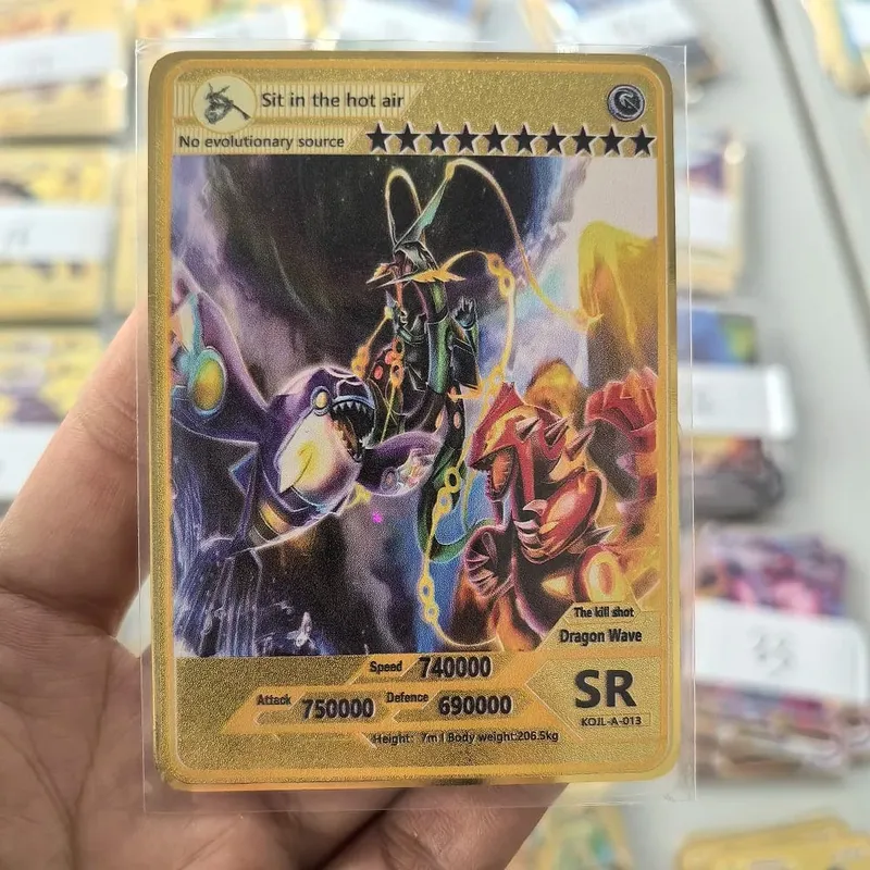 10000HP Charizard Vmax Pokemon Cards Metal English Card Arceus GX Vstar V Golden Limited Kids Gift Game Battle Collection Cards