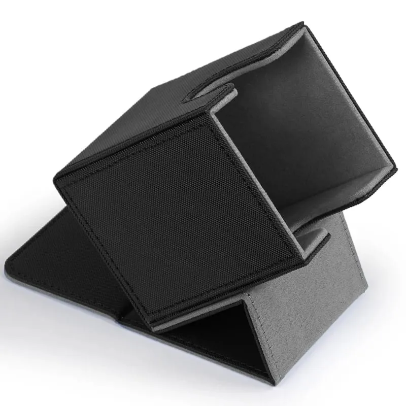 Card Deck Box Card Case Holds 100+ Sleeved Cards PU Leather Card Storage Box for TCG Game Trading Cards. — image 4