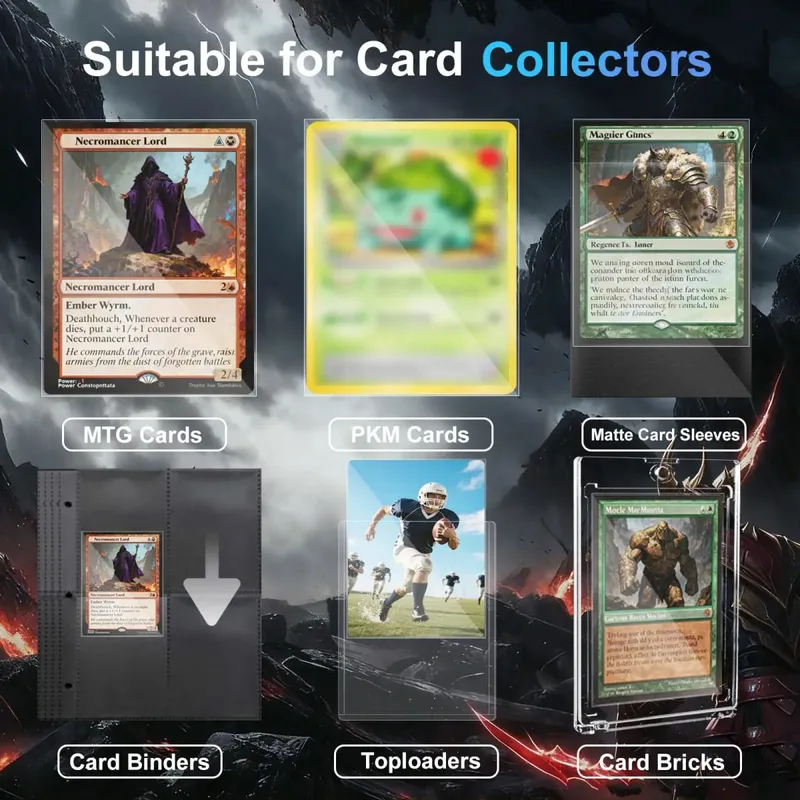 100 pz Hot Trasparente MTG Buste per carte Formato Standard Trasparente TCG Card Protector Copertura interna della carta per giochi da tavolo sportivi 64x89mm