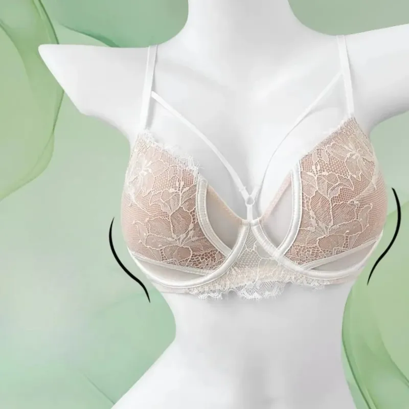 1. BANERDANNI Sexy Pure Desire Bra Set Big Bust Minimizer Push Up Side Support Anti Sagging Anti‑widening Lingerie Hot Sale Best