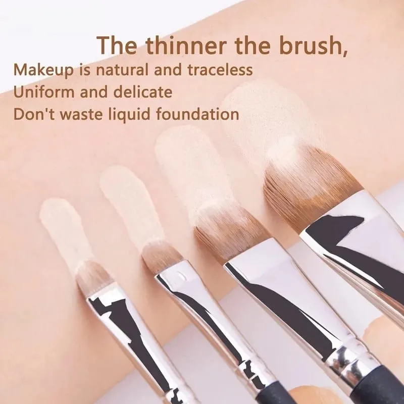 4 Types Sizes Upgraded Ultra-thin Foundation Concealer Makeup Brush Professional Liquid Foundation Cream Concealer Make-up Tool
