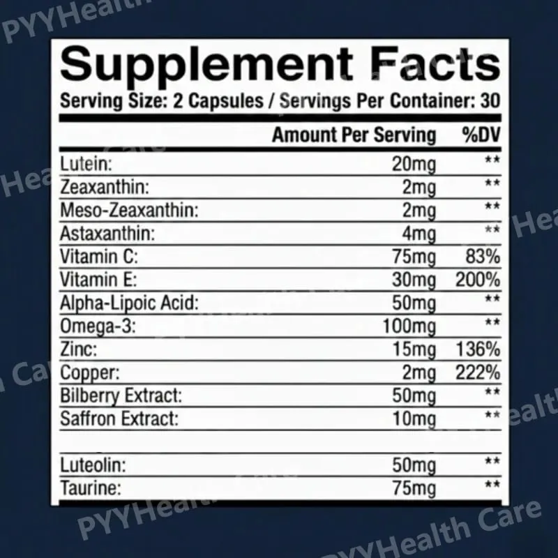 15 in 1 Advanced Eye Health Support Supplement with Lutein Zeaxanthin Astaxanthin – Daily Vision Nutrition Capsules — image 6