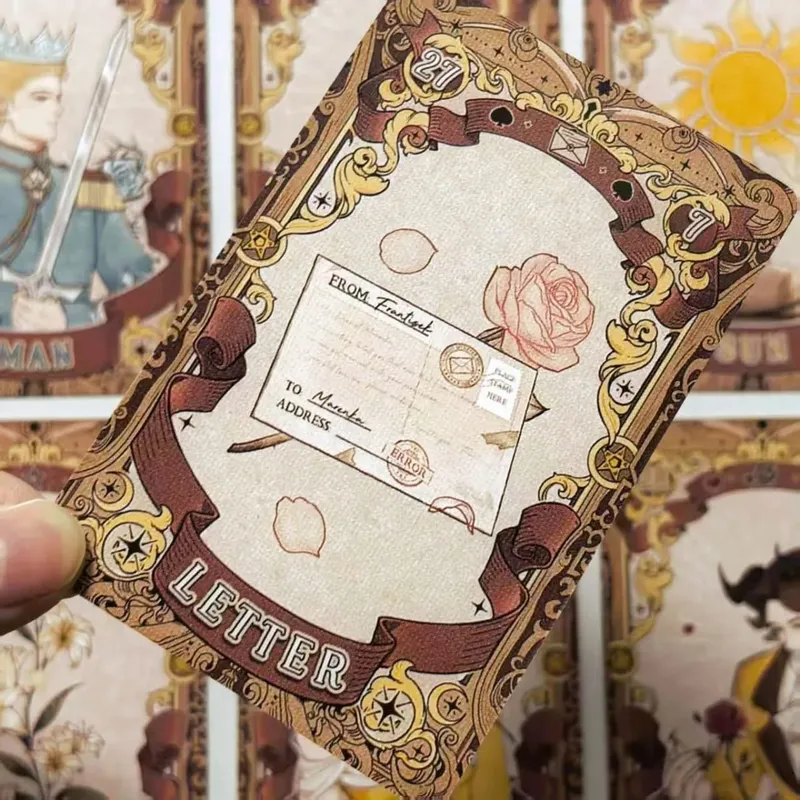 Pohádkový sen Lenormand Tarot - 44 karet Stolní hra Ilustrace Téma pro věštění a vyprávění