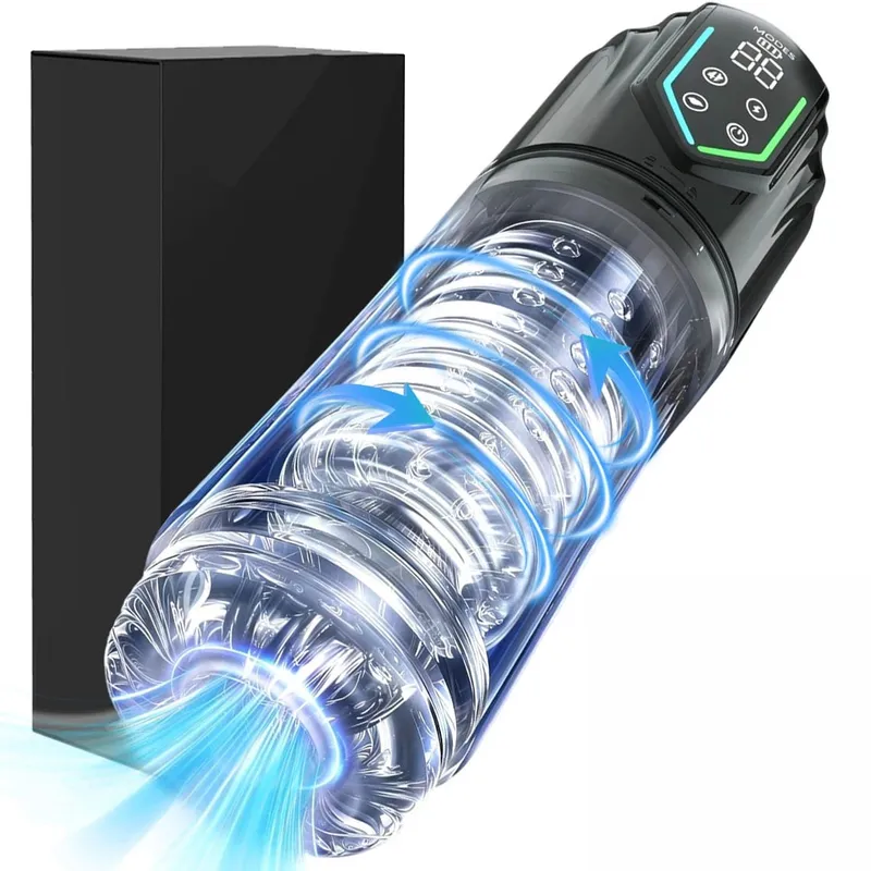 Automatic Male Masturbator 7 Rotating Licking Modes Mastubator Cup Electric Pocket Pussy Penis Sex Toy For Men Adult Supplies