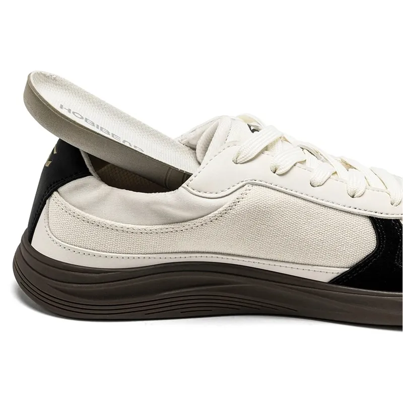 Men Women Wide Toe Box Shoes | Minimalist Artificial Leather Canvas Sneakers Lightweight Casual Lace Up Walking Shoe