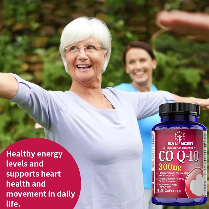 CoQ10 300mg Capsules - Highly Absorbable Antioxidant Cardiovascular Heart Energy Support Vegan Non-GMO Gluten-Free