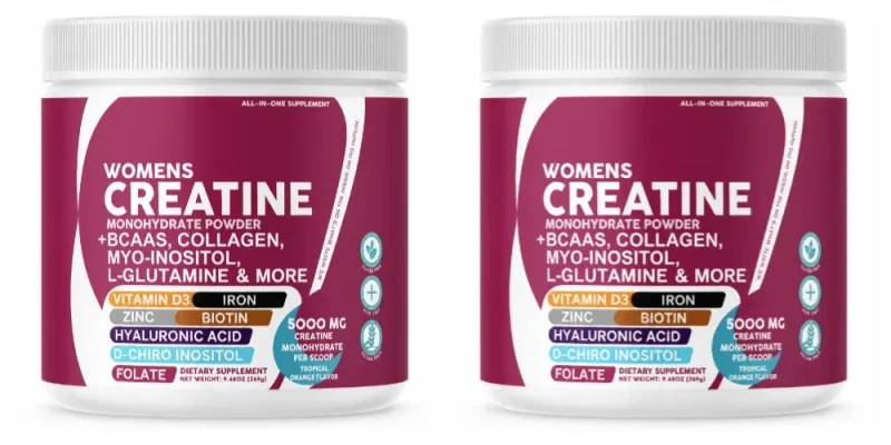 Female Creatine Powder Creatine Monohydrate Powder with BCAA & Amino Acids Daily Health and Nutrition Dietary Supplement