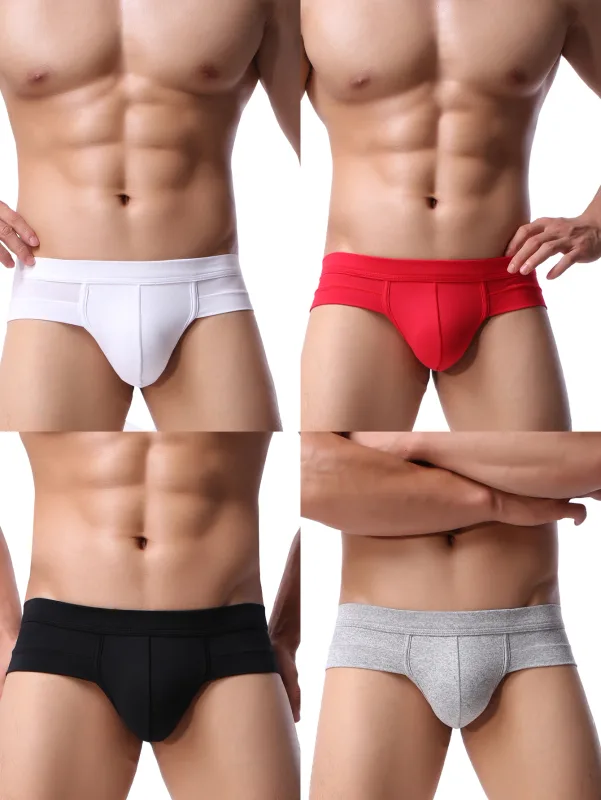Men's U-convex briefs trendy shorts low waist fashionable trousers pants breathable anti-stuffy comfortable light ski