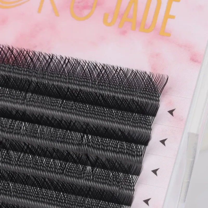 W-Shaped 3D Clover Eye Lashes Extension Soft Black Eyelash Premade Volume Fans Eyelashes 3D Fairy Spike Hand Woven Lashes