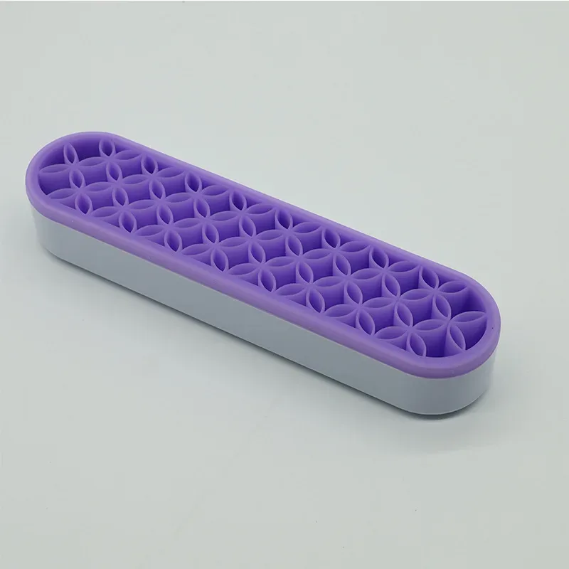 High Quality Storage Box Painting Pen Holders Silicone Storage Box Makeup Brush Holder Organizer Box for Brushes — image 9