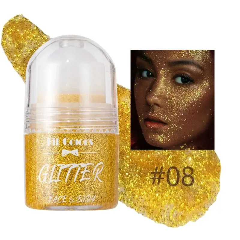 Sparkling Sequins Glitter Gel Face Body Eye Painting Shine Liquid White Silvery Pearl Gloss Eye Brighten Stage Makeup Decoration — image 14