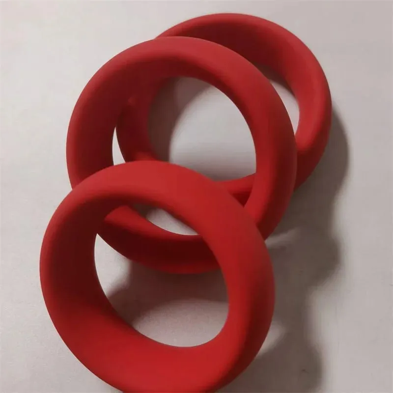Male Penis Cock Ring Silicone Ball Stretcher Lock Delay Ejaculation Scrotum Testis Restraint Sex Toys for Men
