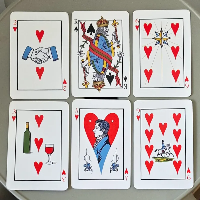 Baralho de cartas       , 9*6cm, arte vintage, adivinhação e cartas de adivinhação, 54 peças, conjunto completo de pôquer, duplo relevo